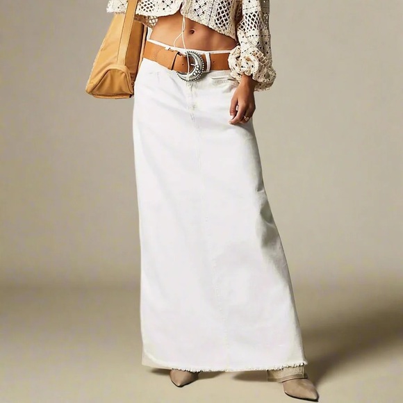 We The Free White Maxi Skirt White 0 - Picture 3 of 6